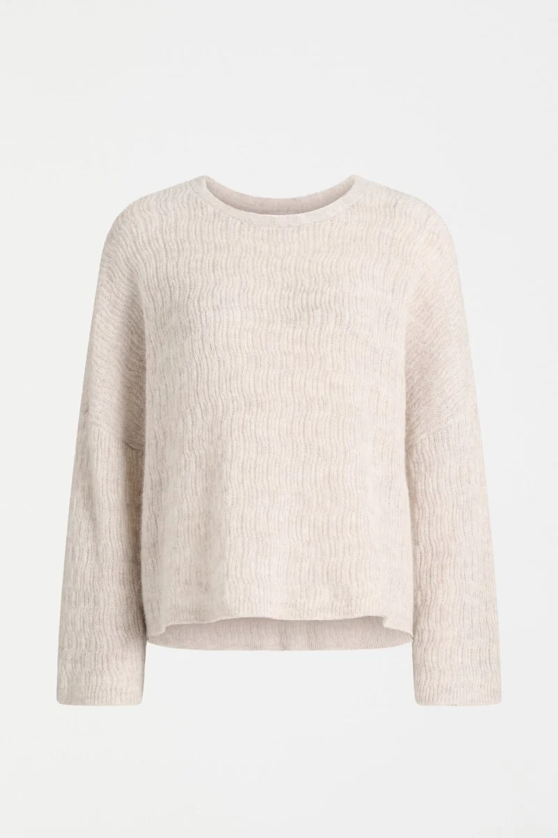 Agna Pattern Sweater Ecru - Image 6