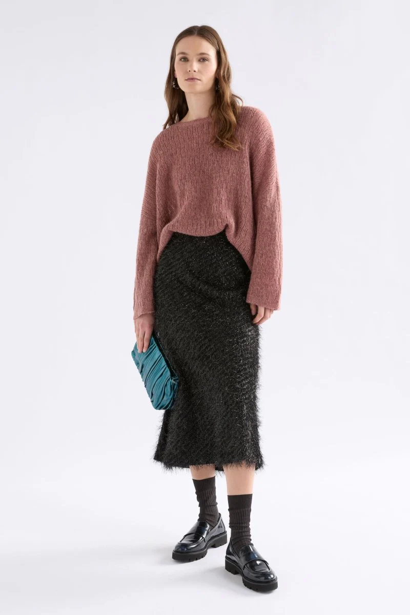 Agna Pattern Sweater Rosewood - Image 2