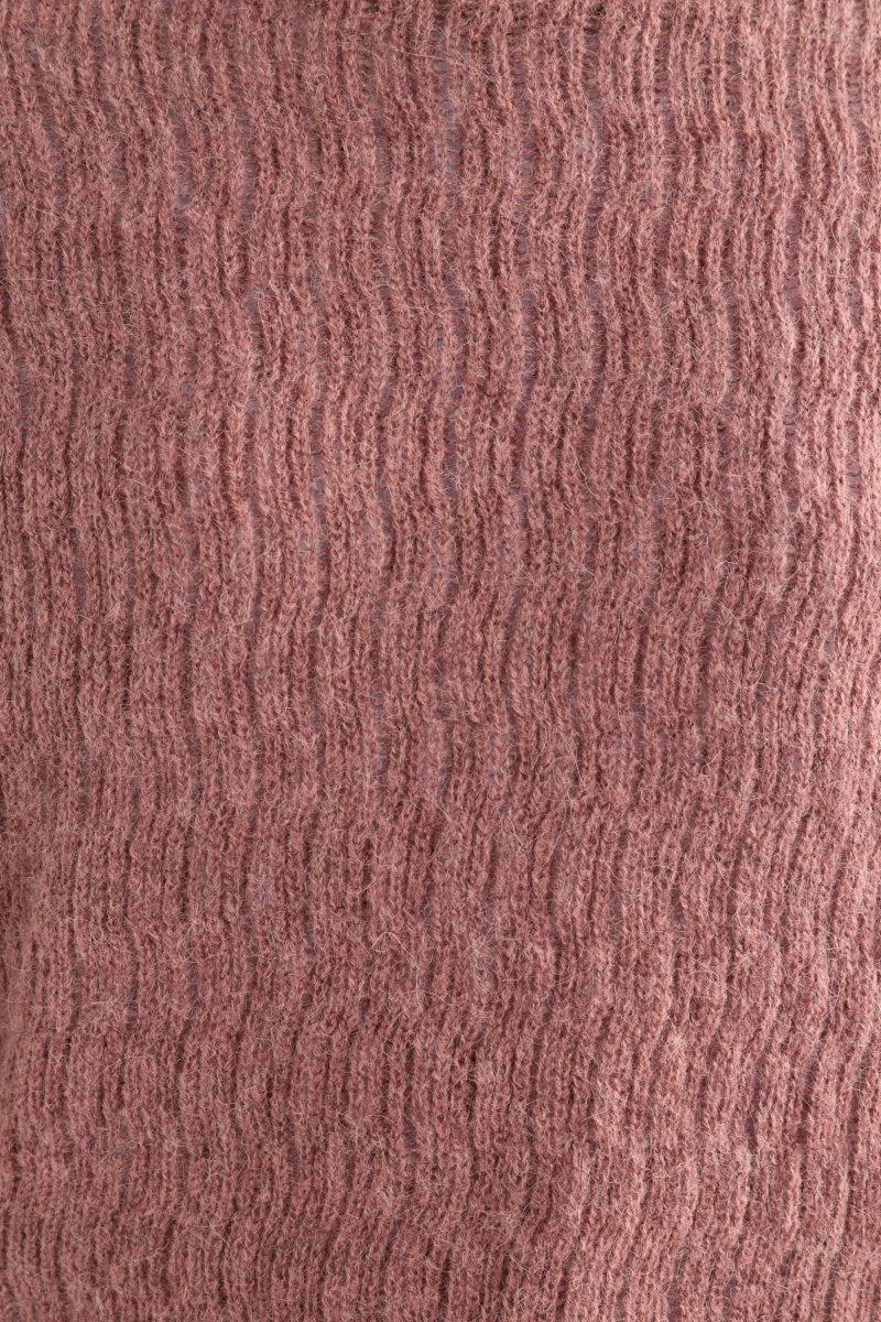 Agna Pattern Sweater Rosewood - Image 5