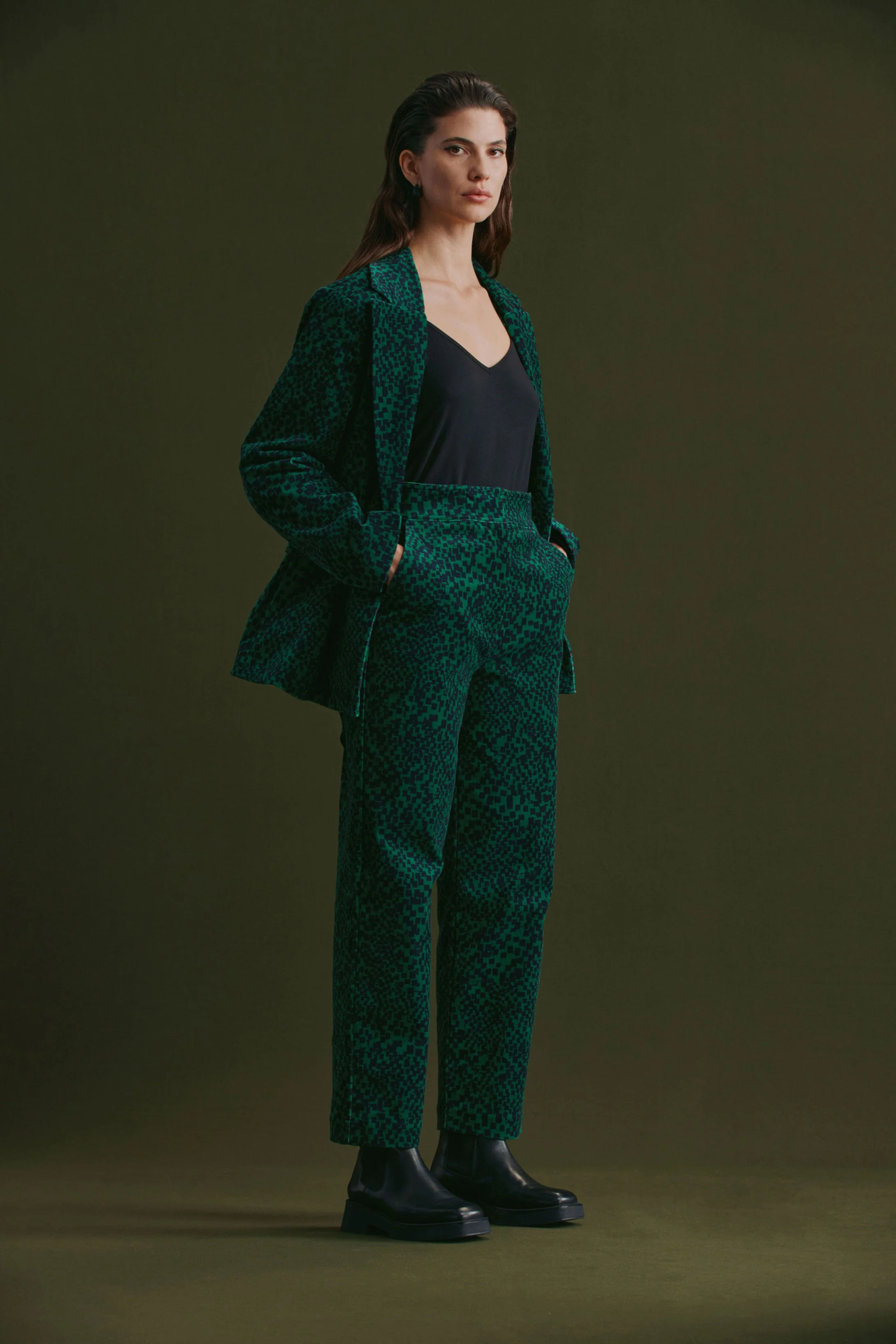 Altes Jacket Green Sinda Print - Image 4