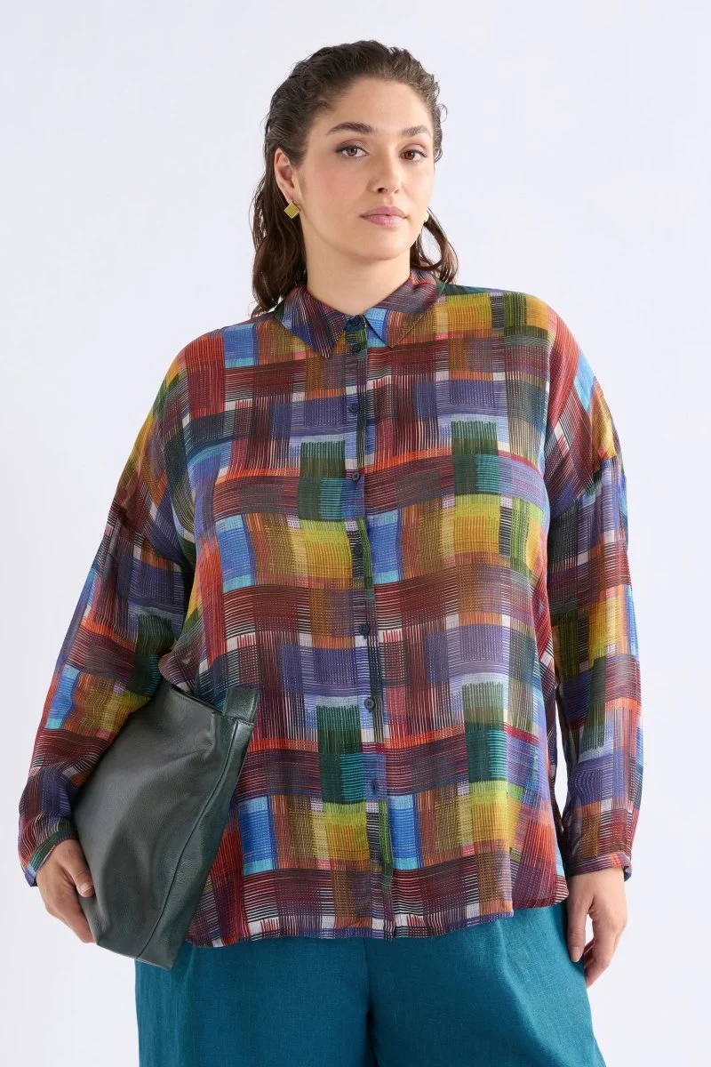 Eir Sheer Shirt Elbrus Print - Image 2