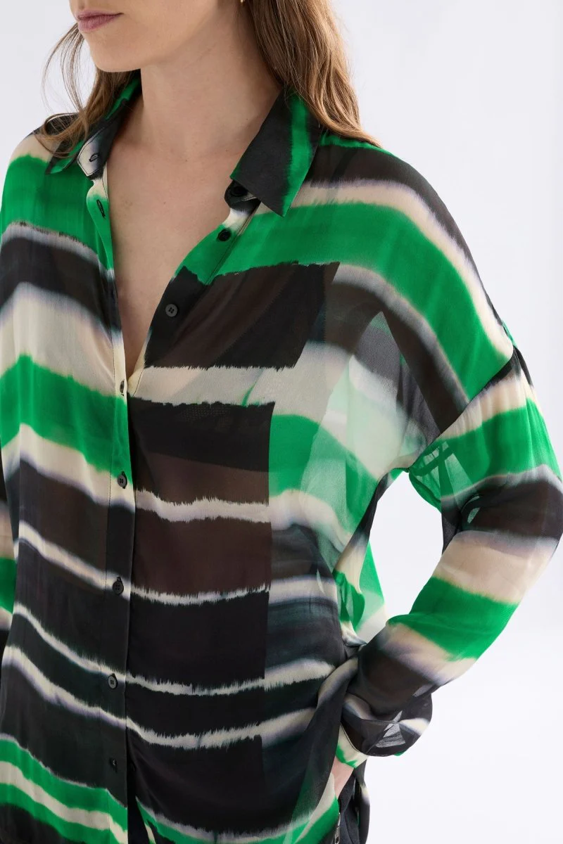 Eir Sheer Shirt Saillte Print - Image 2