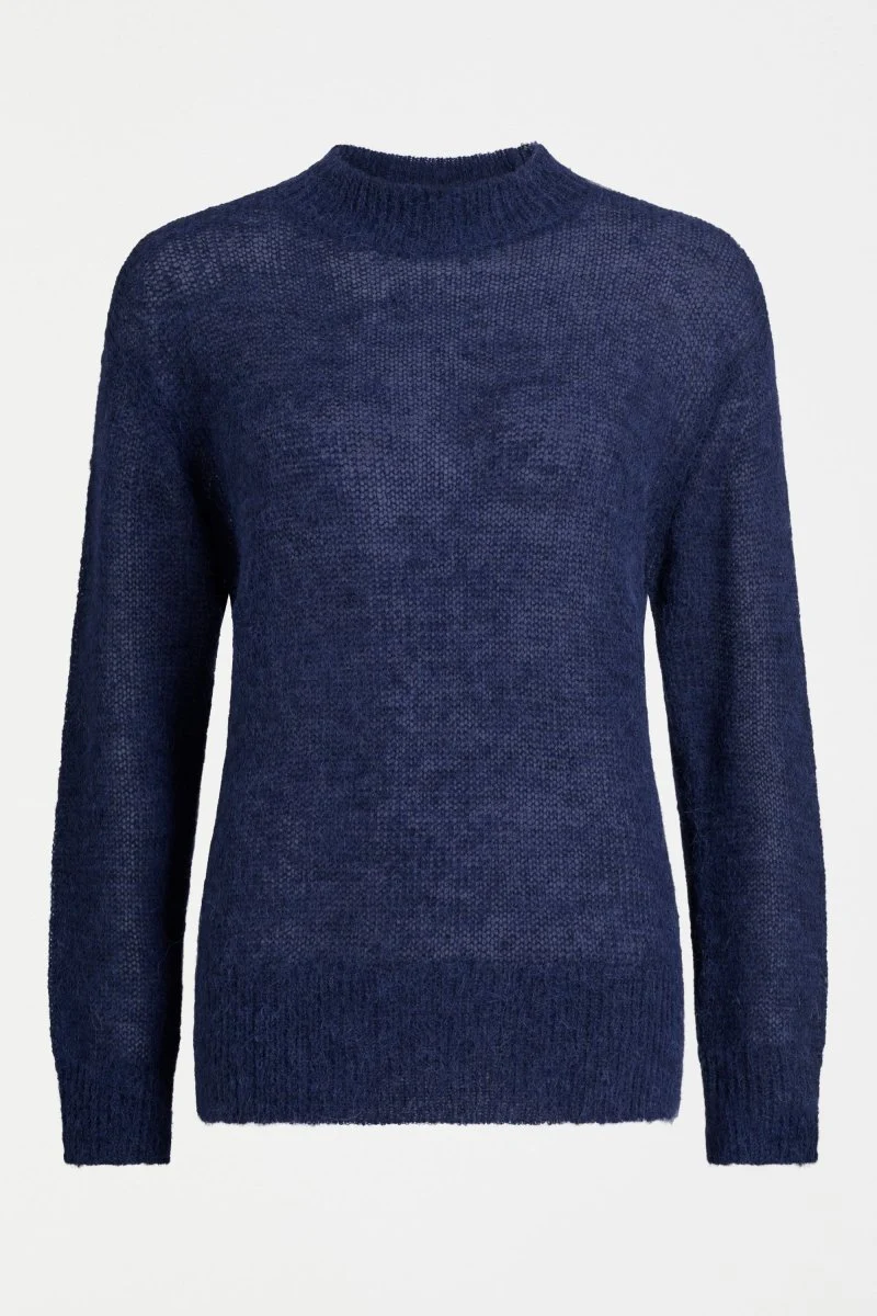 Fjer Sweater Bright Navy - Image 5