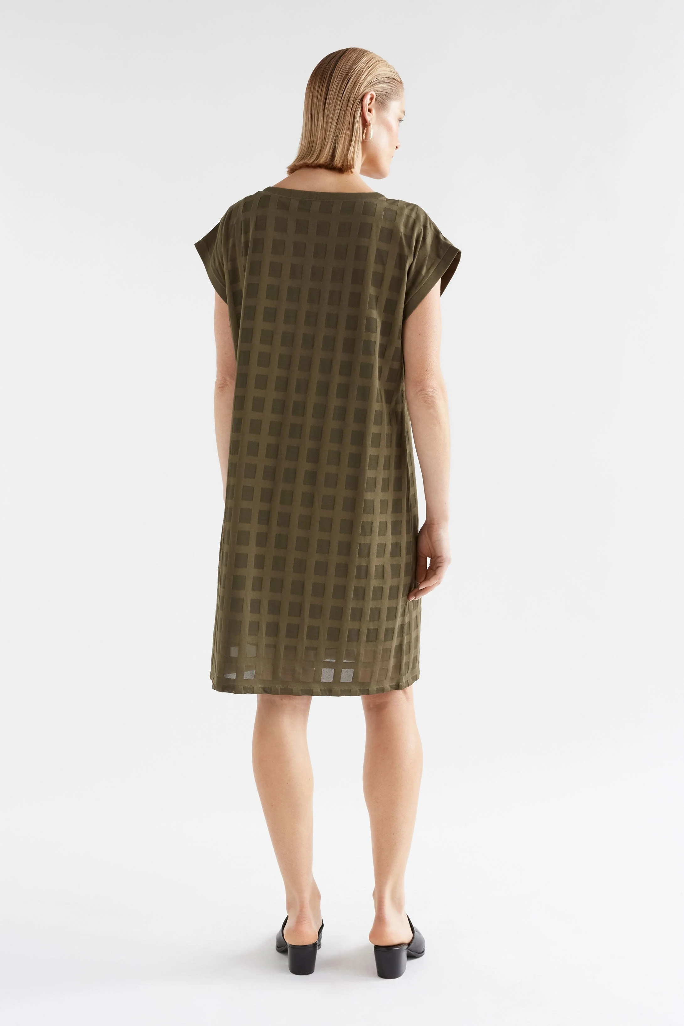 Grid Burnout Dress - Image 4
