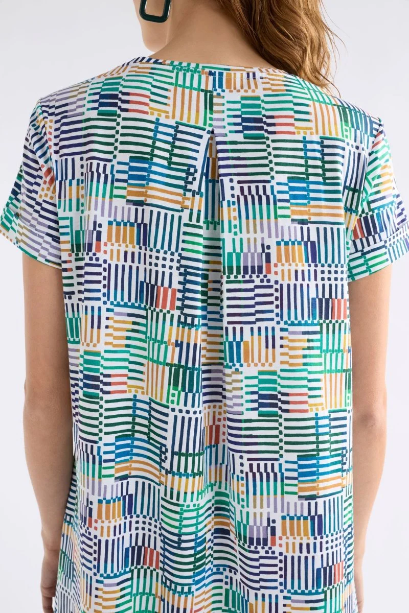 Haki Dress Chess Print - Image 4