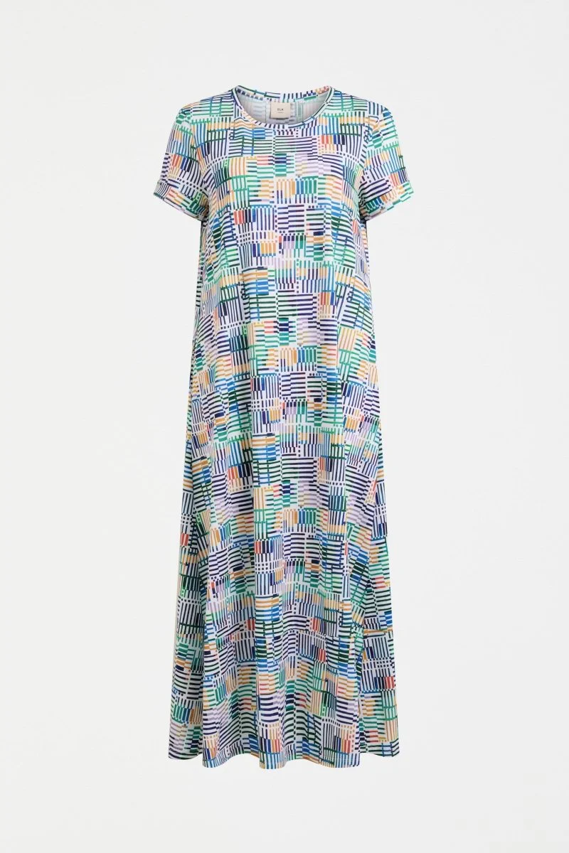Haki Dress Chess Print - Image 5