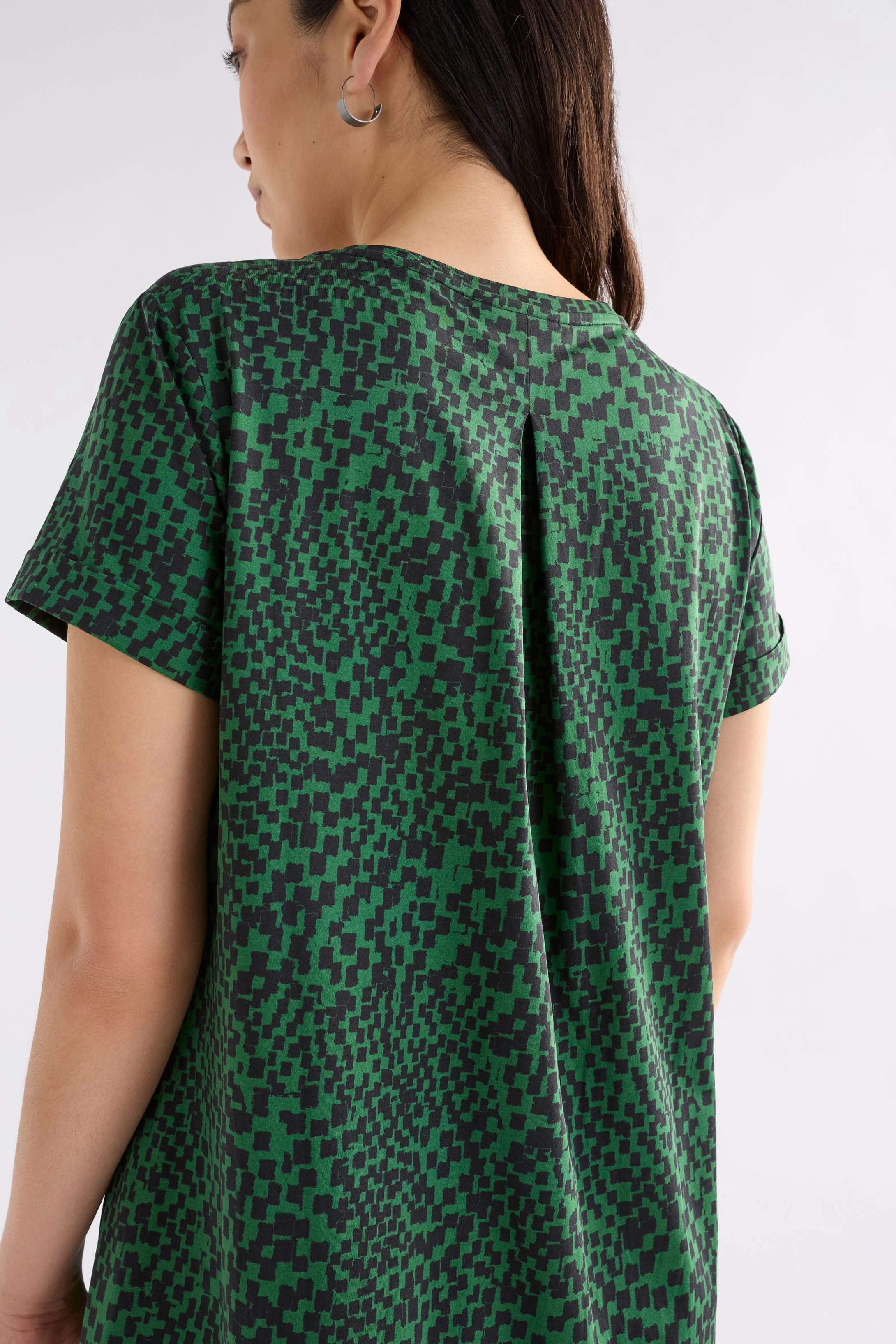 Haki Dress Green Sinda Print - Image 3