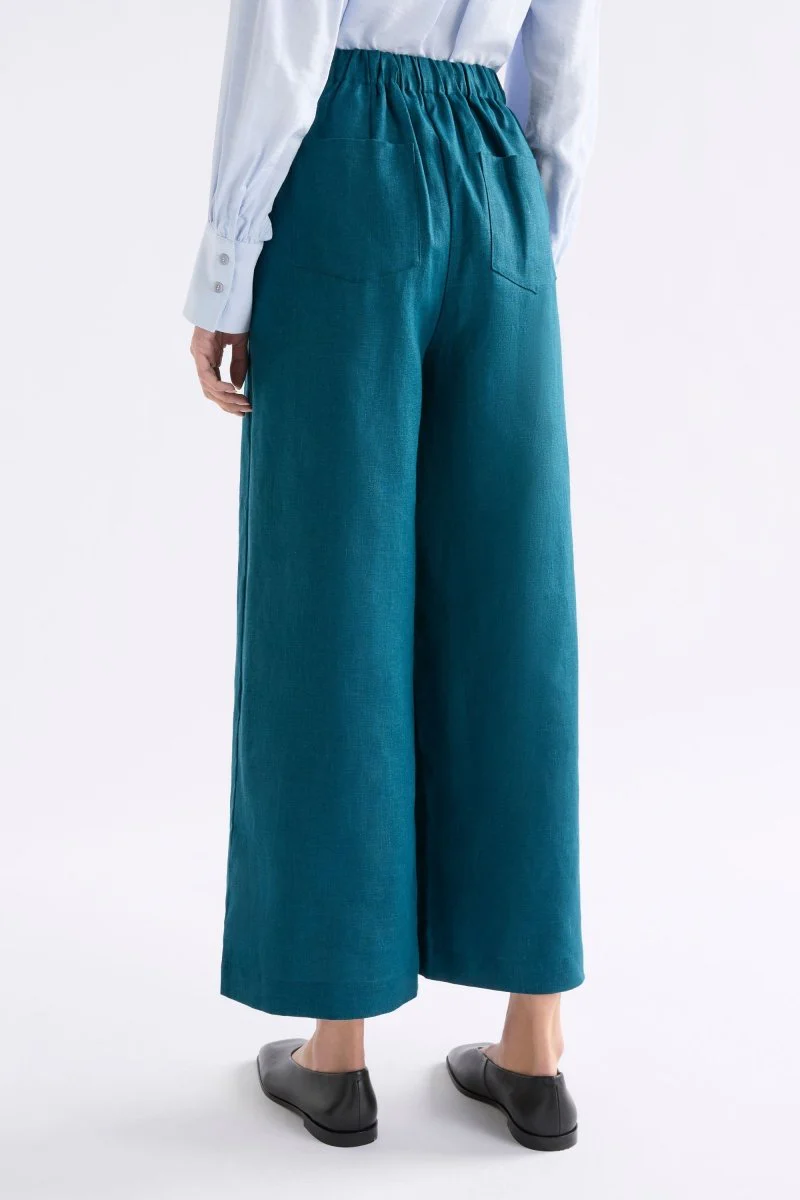 Ilona Linen Pant Peacock - Image 4