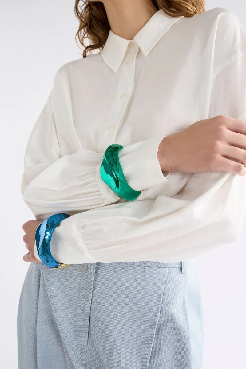 Itva Wide Cuff Bangle - Image 2