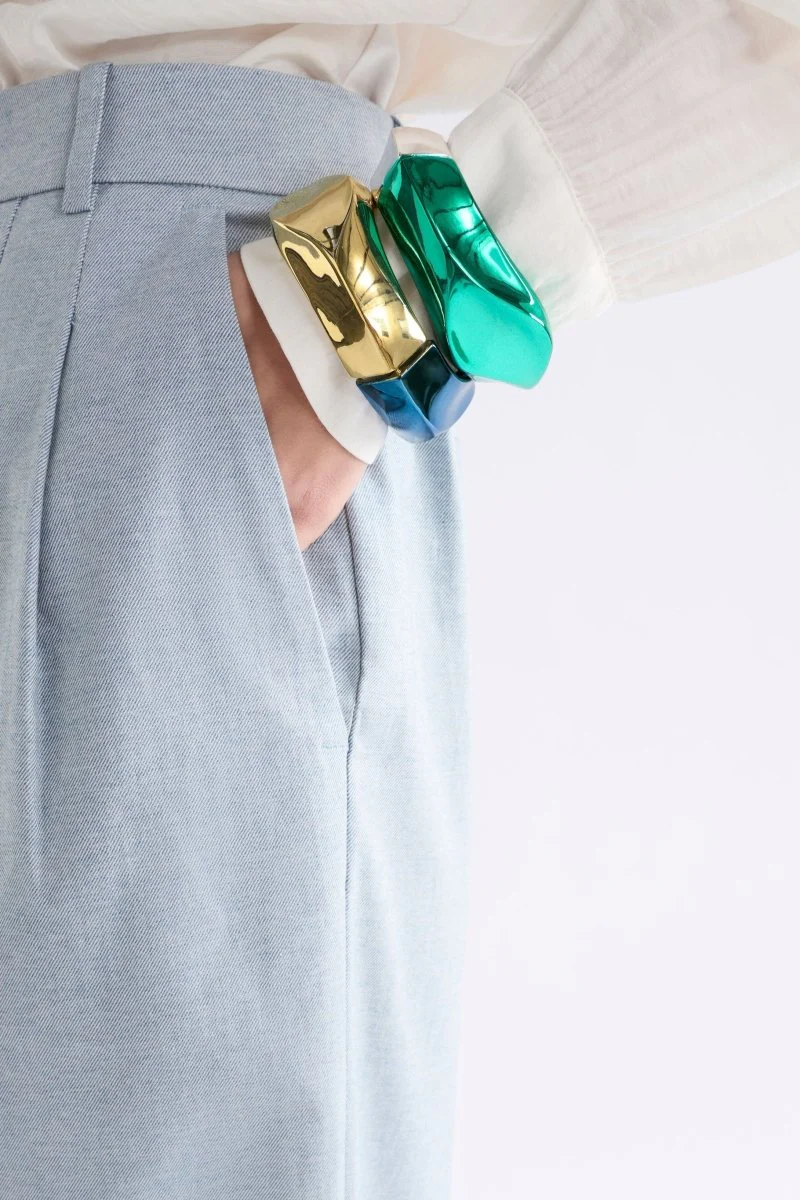 Itva Wide Cuff Bangle - Image 3