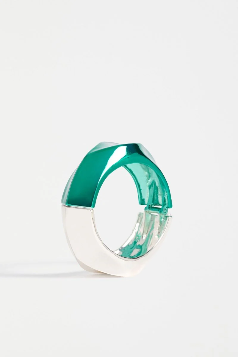 Itva Wide Cuff Bangle - Image 4