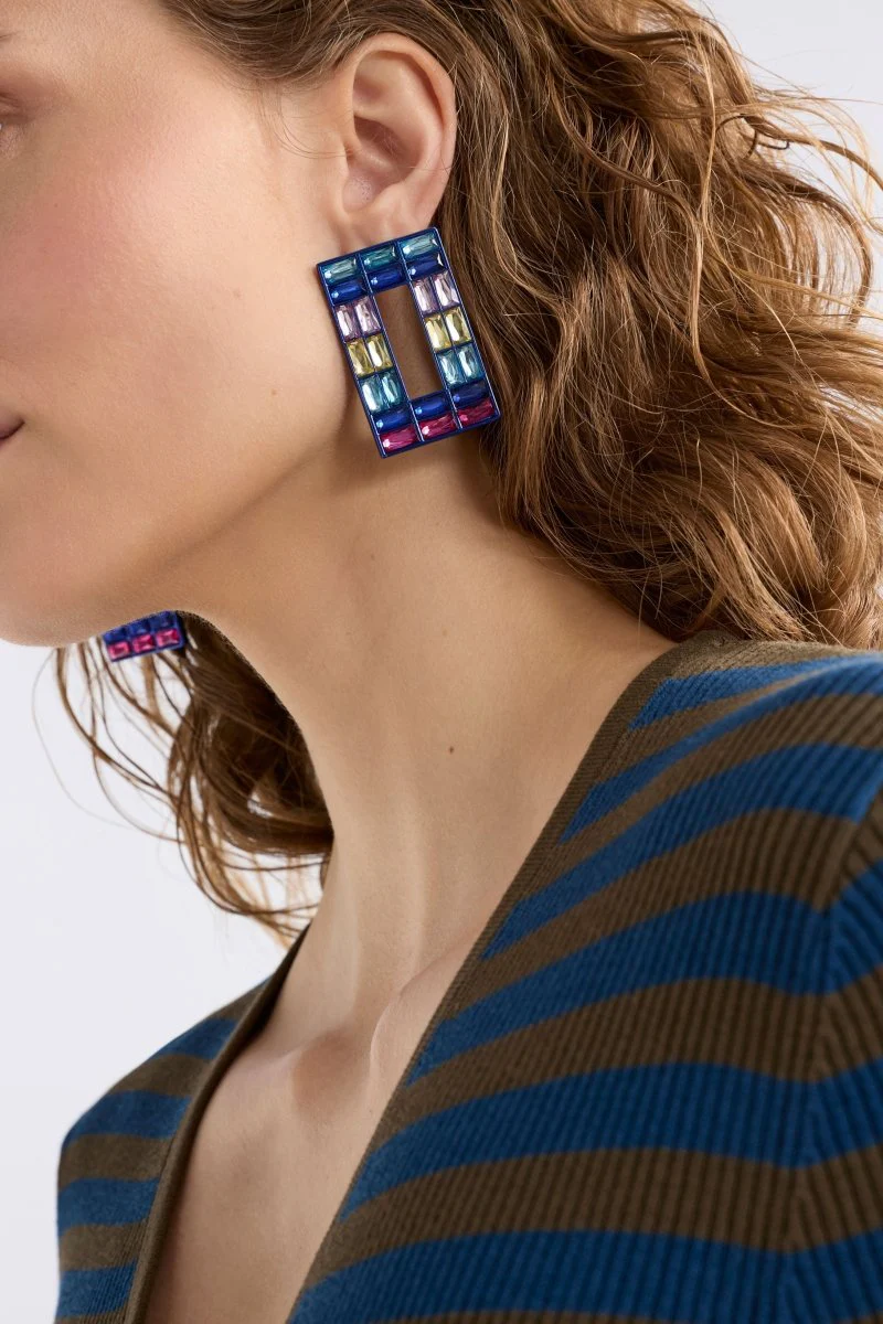 Jilsa Drop Hoop Earring - Image 6