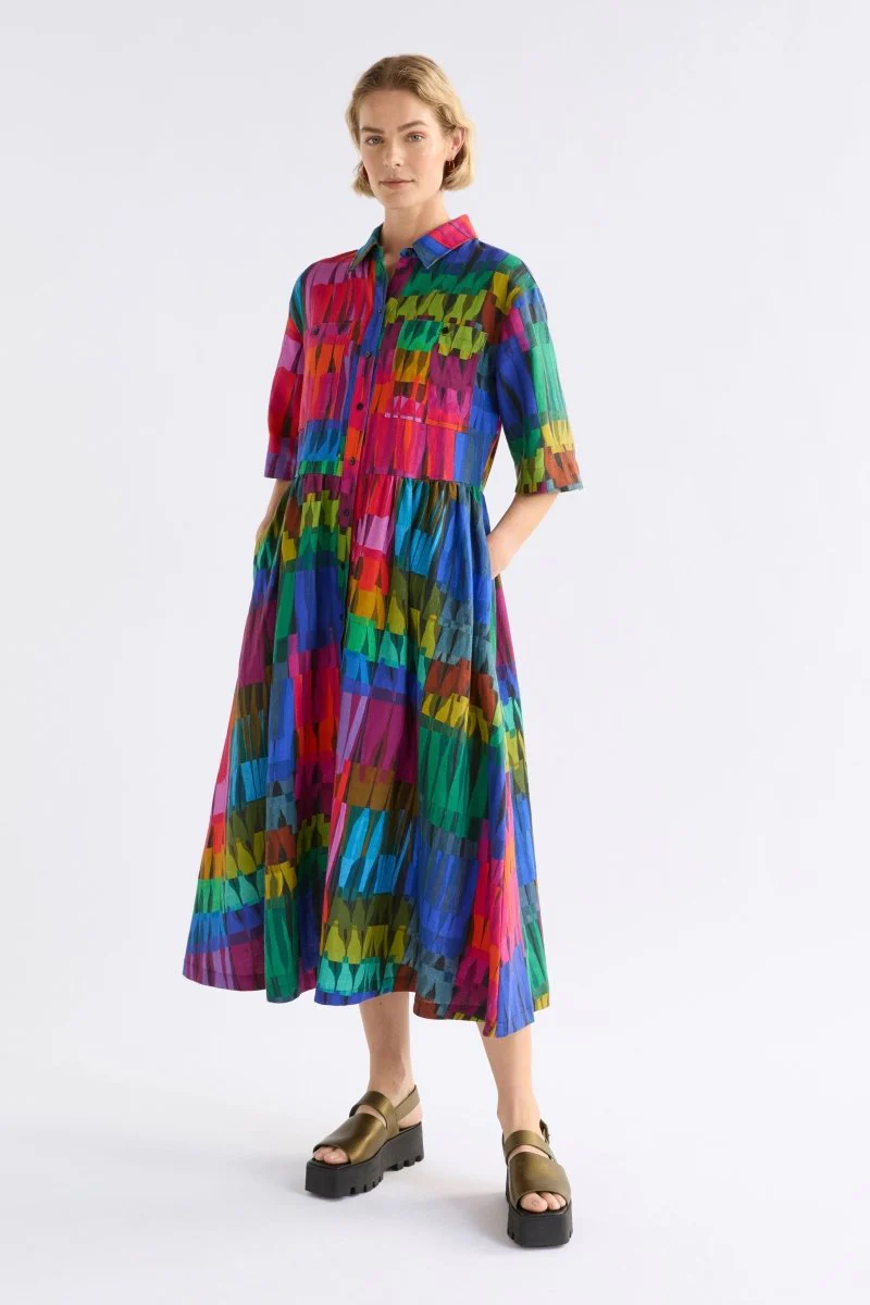 Llinen Light Dress Lind Print - Image 2