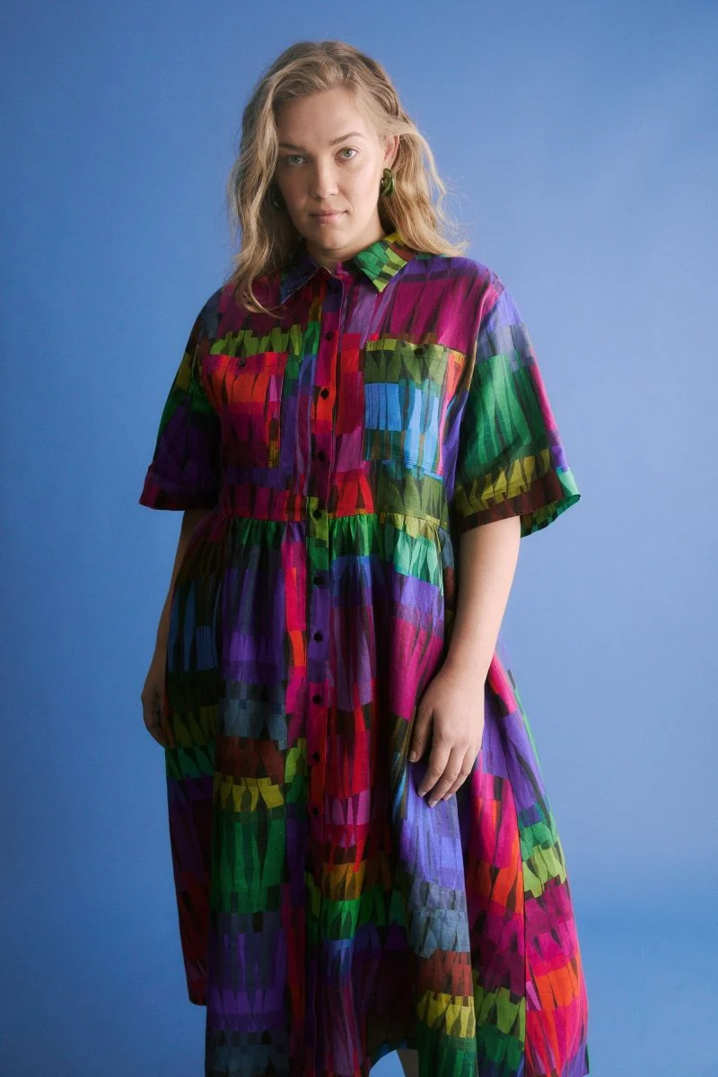 Llinen Light Dress Lind Print - Image 6
