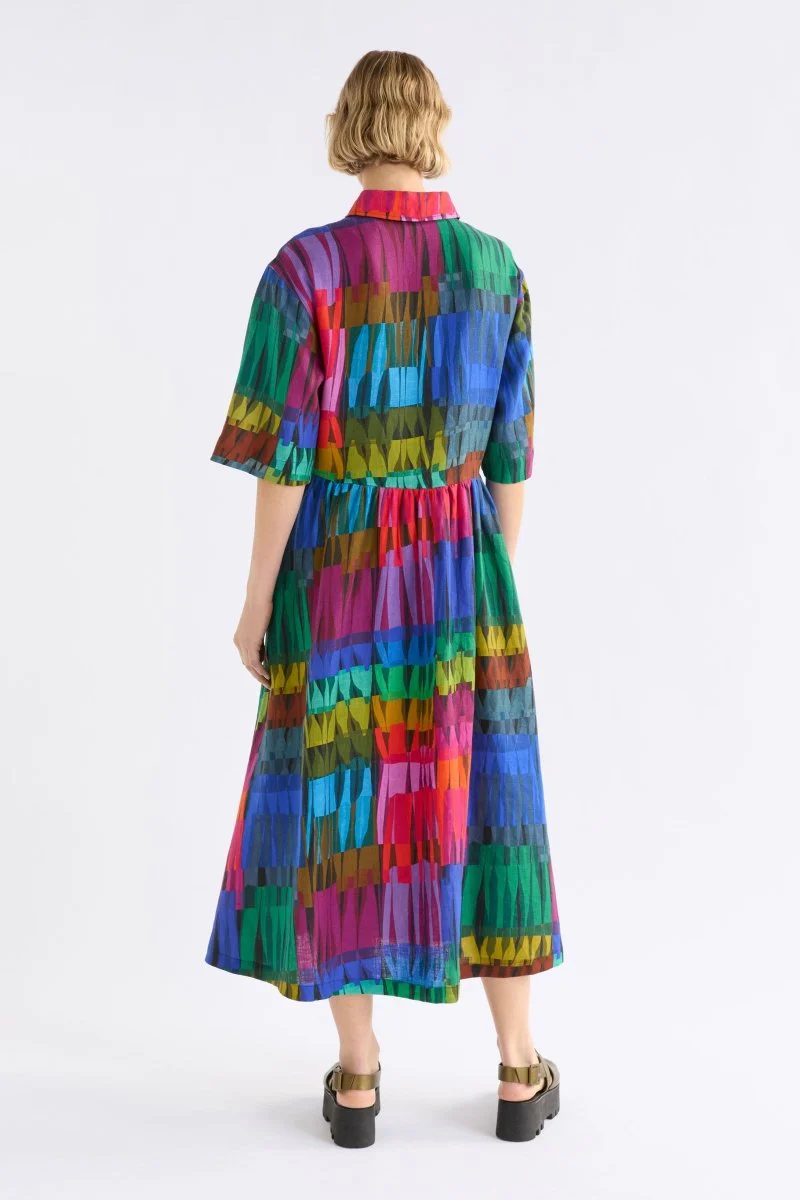 Llinen Light Dress Lind Print - Image 7