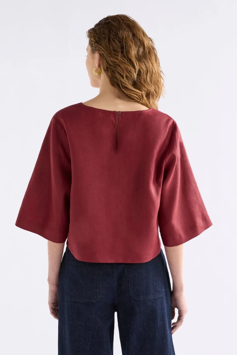 Llinen Light V Neck Top - Image 3
