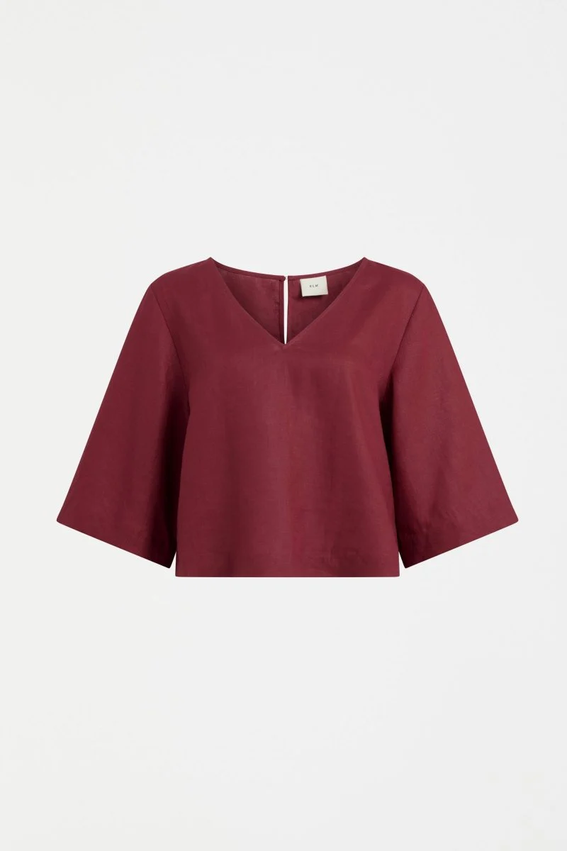 Llinen Light V Neck Top - Image 4