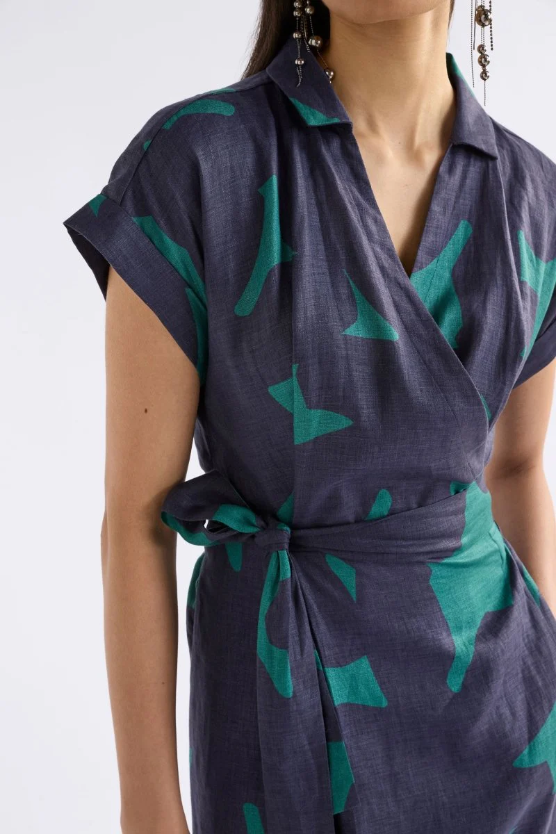 Minnen Wrap Dress Tera Print - Image 3