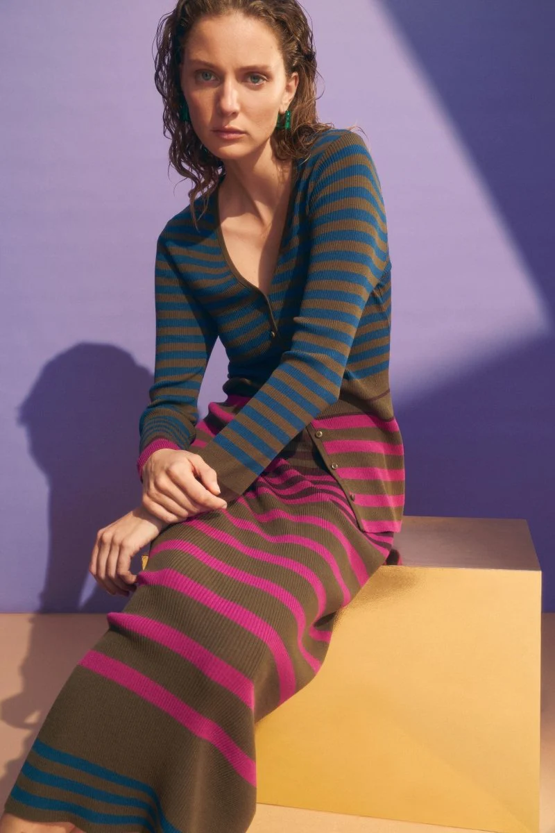 Pinto Knit Skirt - Image 2