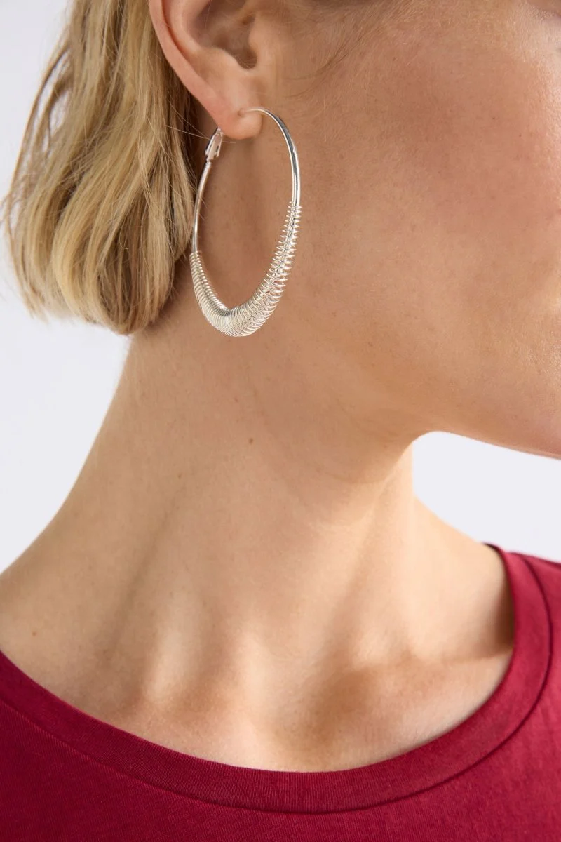 Solf Metallic Hoop Earring - Image 3