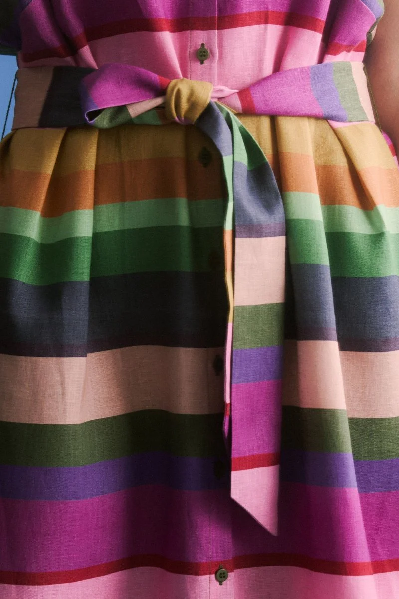 Tilko Linen Shirt Dress Lysbro Print - Image 6